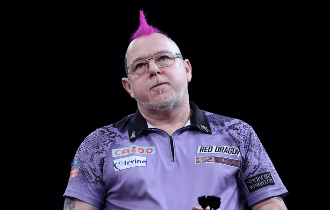 Snakebite had a purple mohawk during week one of the Premier League Darts