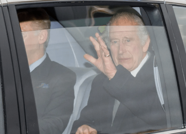 King Charles waved as he arrived at Buckingham Palace earlier this week