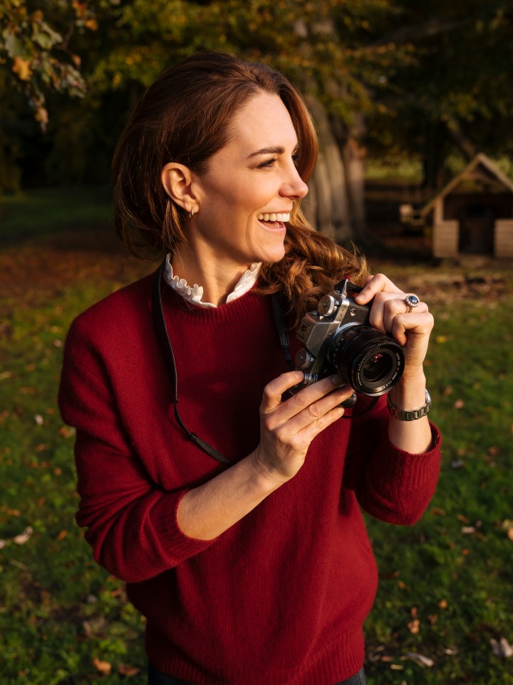 Budding photographer Kate often takes photographs of her three children to be released on official occasions