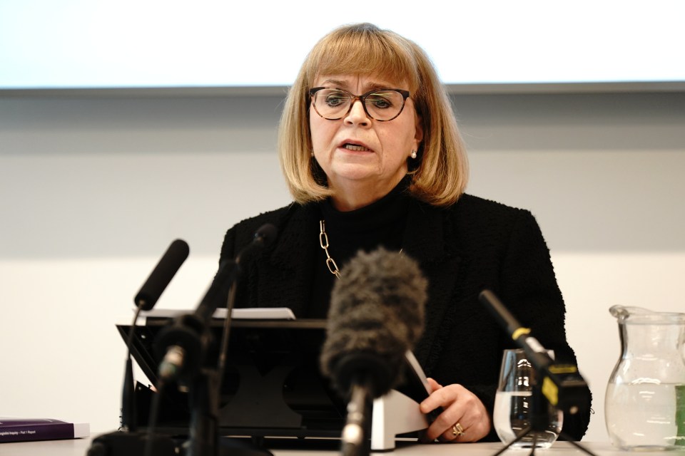 Lady Elish Angiolini makes a statement after the first report from the inquiry is published