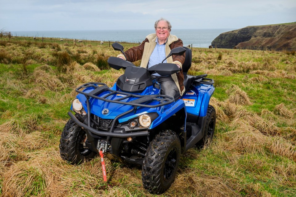 After winning, he promised himself he would hit the road and drive 1,000 miles to the Scottish Highlands