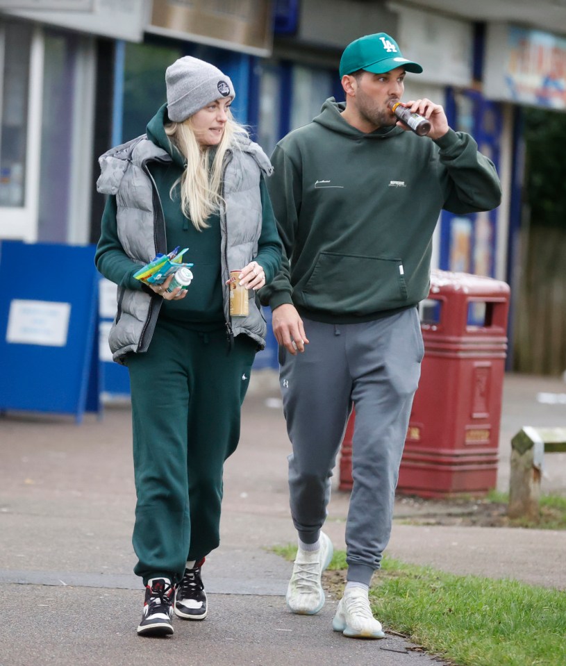 The pair were seen nipping to the shops in their longue wear