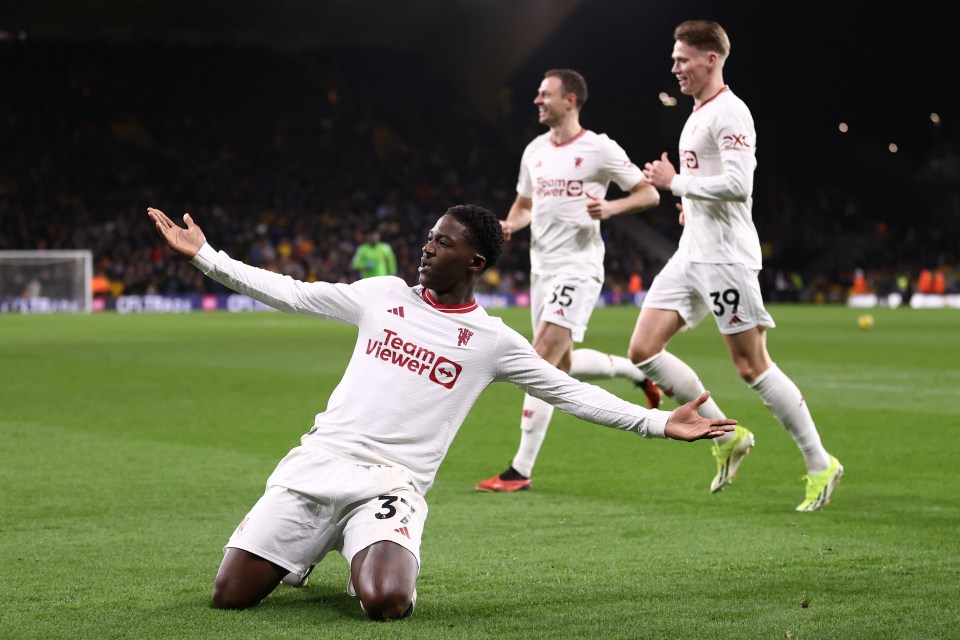 The 18-year-old celebrates his last-gasp Molineux win