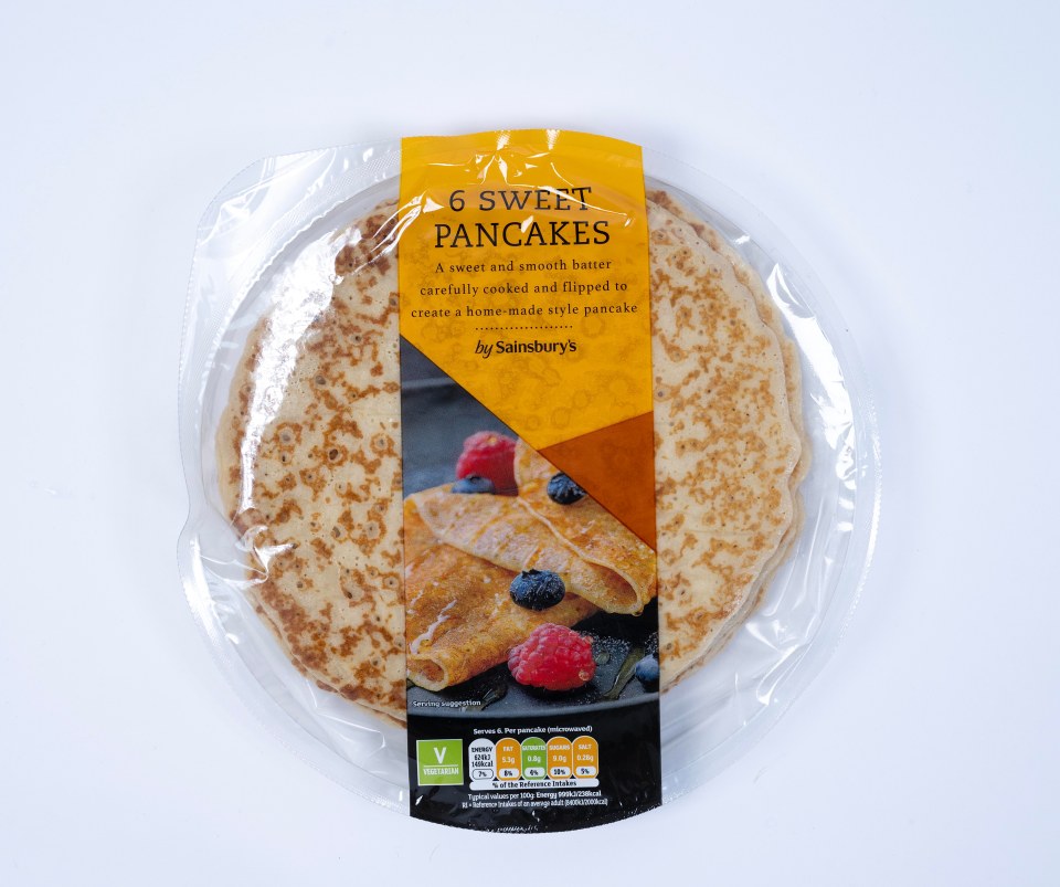 You get fewer pancakes in Sainsbury's offering but they are tasty