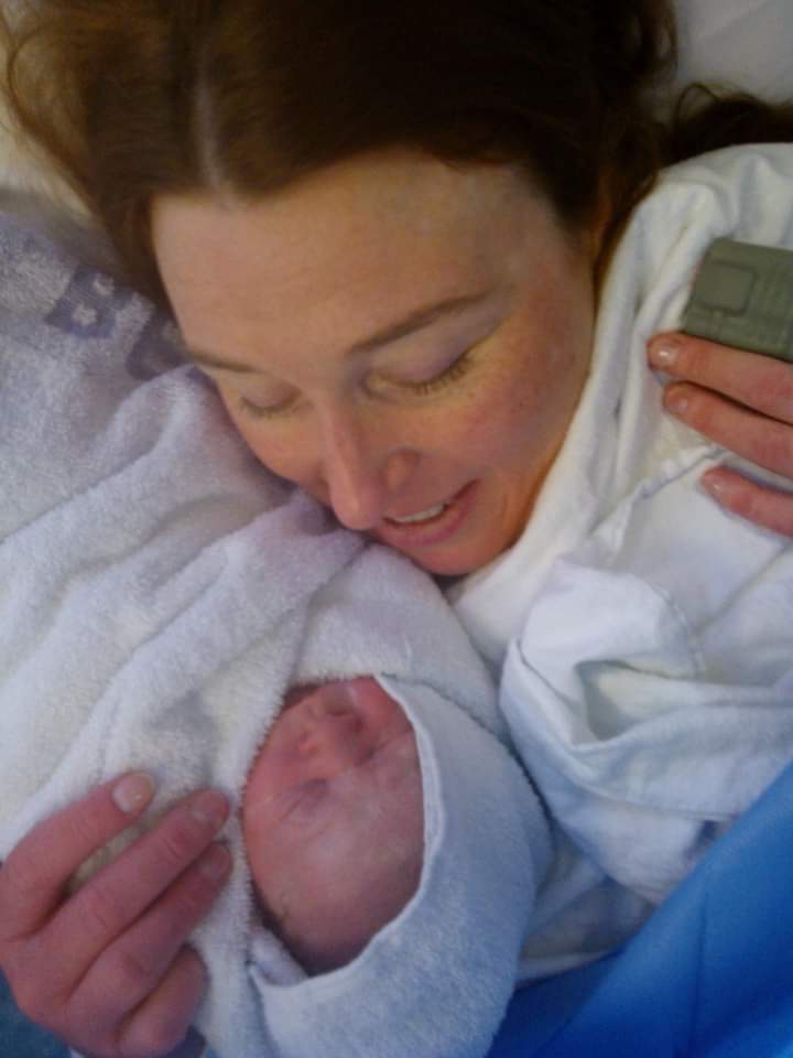 Lucinda Hart, pictured with her young baby