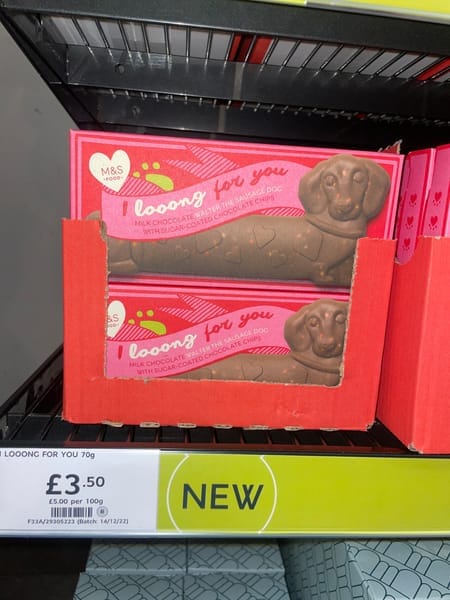 Shoppers have been left blushing over M&S' Valentine's chocolates