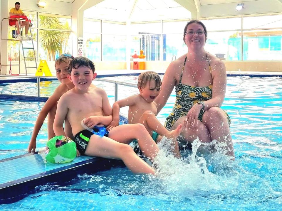 My family love spending time at waterparks when we're on holiday (pictured: A Haven Holiday Park)