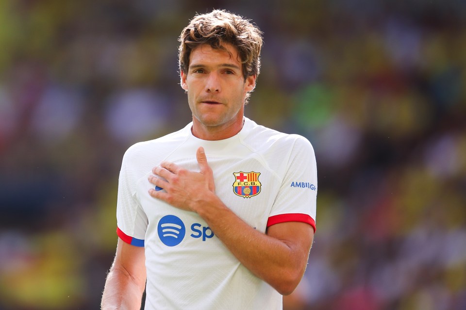 Marcos Alonso looks to be on his way out of Barcelona this summer