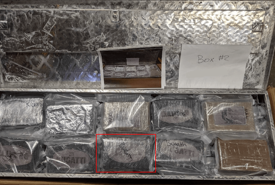 Six metal tool boxes full of 514kgs of cocaine were found on a commercial flight from the UK in 2021