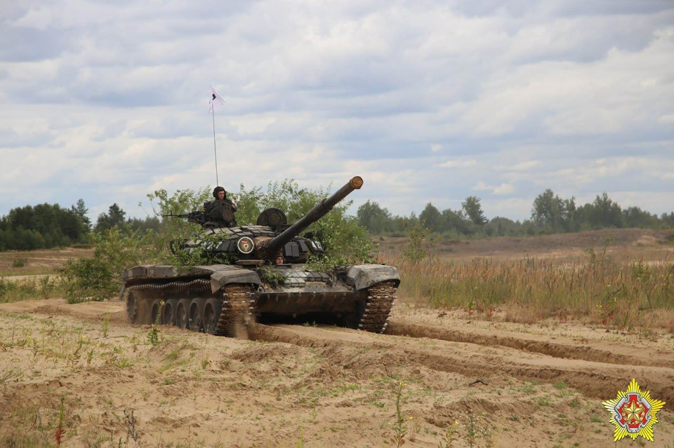 Military drills are held by the Belarus armed forces at Gozhsky training ground close to Nato's 'weakest link', the narrow Suwalki Corridor