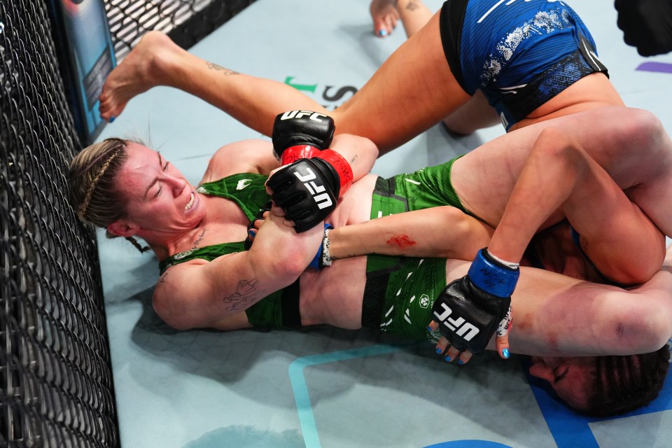 Molly McCann damaged Diana Belbita's arm during their fight