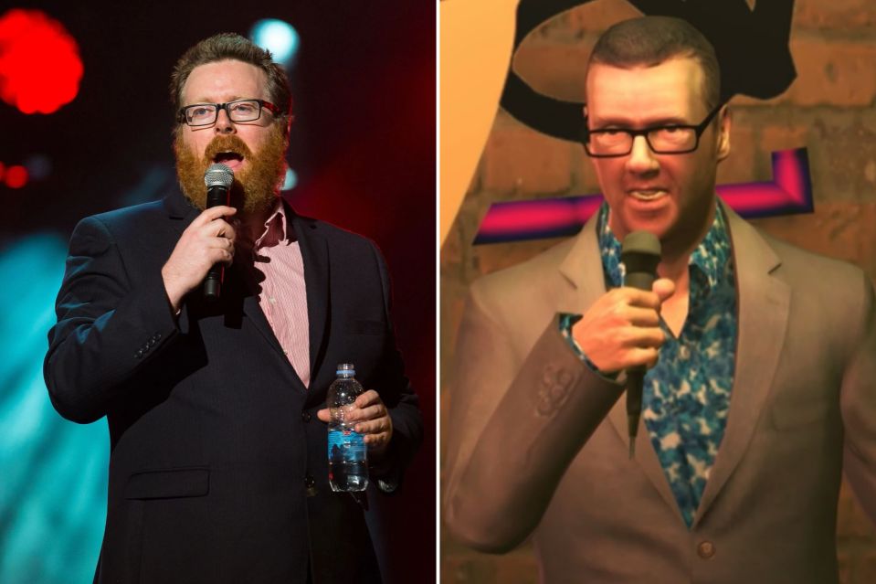 Frankie Boyle appeared as himself in GTA IV