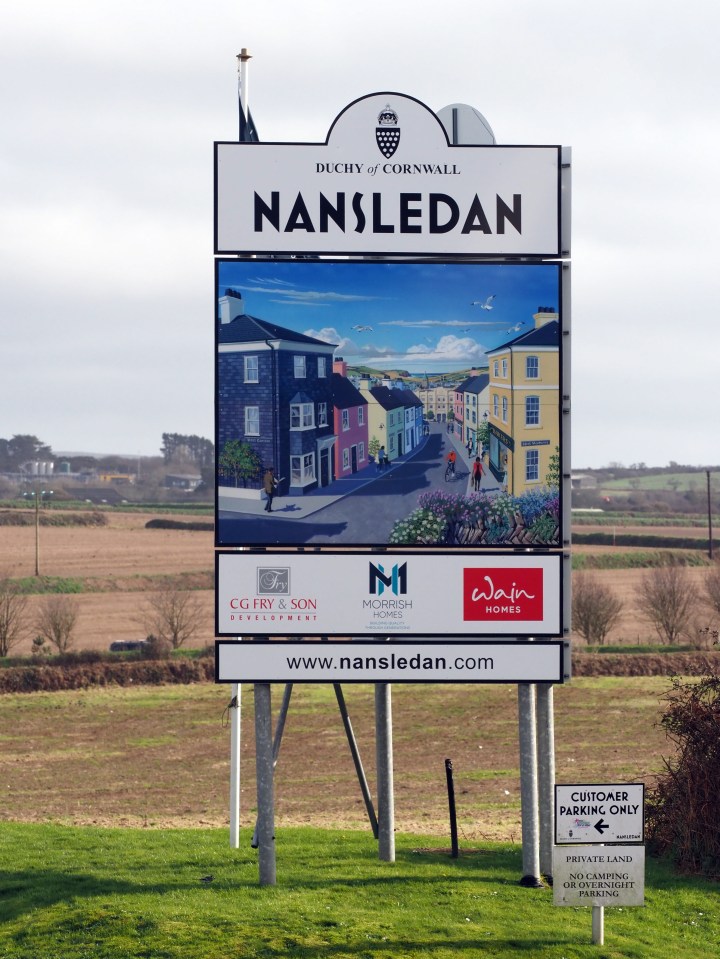 Nansledan's colourful homes, shops and school are built using Cornish materials and have specific rules by which the residents must abide