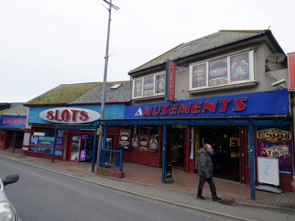 The arcades on Newquay's seafront