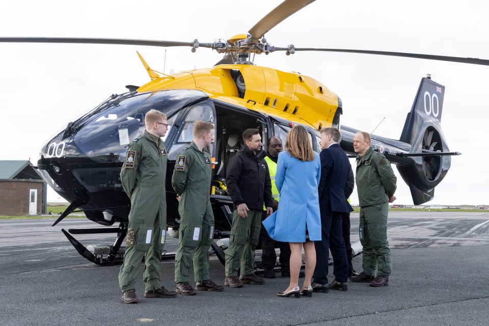 Grant Shapps meets officials at RAF Valley in Wales