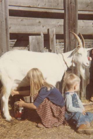 Young cult children had a number of responsibilities - like milking animals