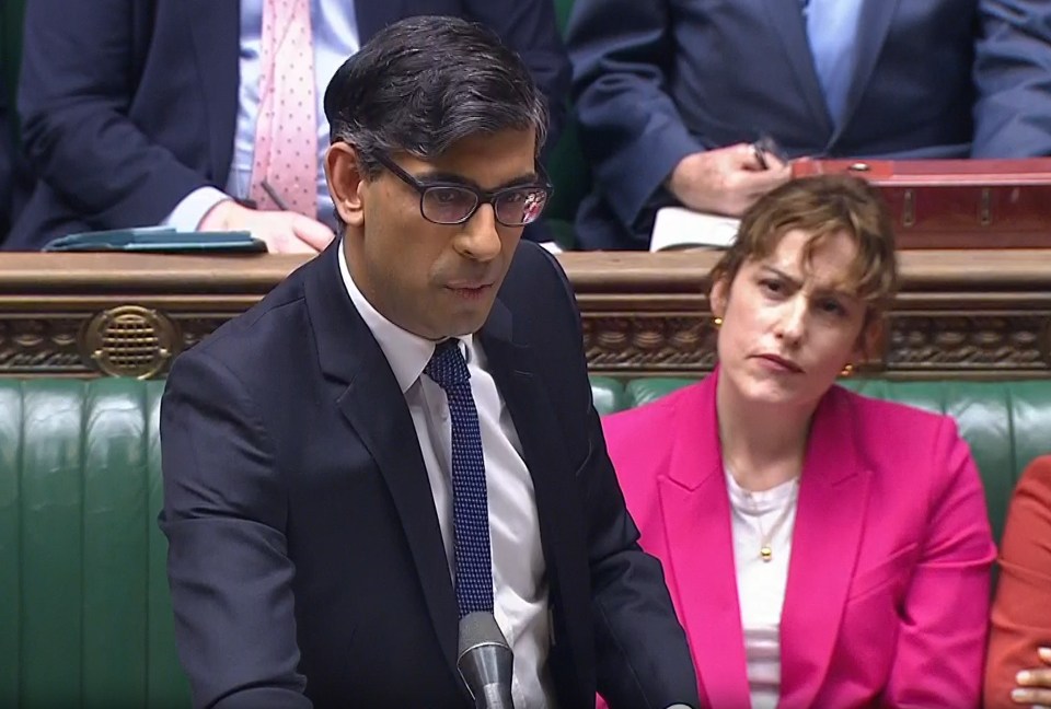 Rishi Sunak risked a row today after acomment about Labour's trans stance while Esther Ghey visited parliament