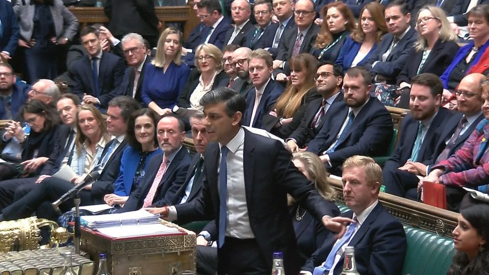 A fiery Rishi Sunak accused Sir Keir Starmer of being “utterly shameless” during PMQs today