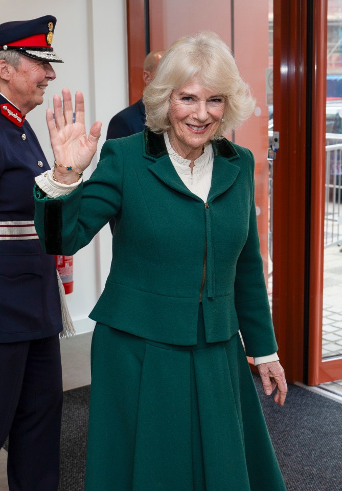 Camilla on Friday at a Royal Voluntary Service event in Cambridge