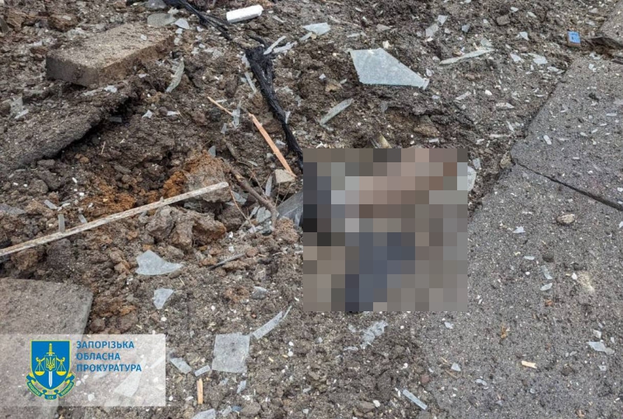 Bodies and boy parts have been left strewn across the bombarded town after Russian missiles strikes