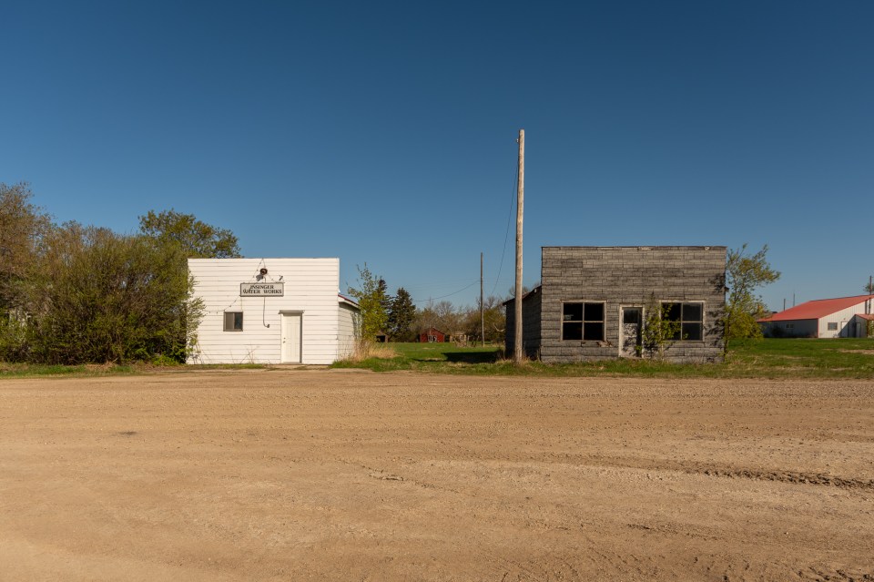 Buildings located in Insinger included a post office, school and houses