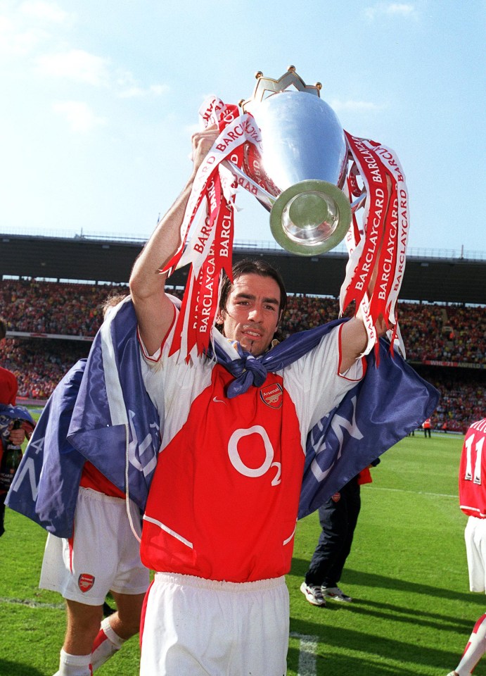 Robert Pires was part of the unbeaten Arsenal Invincibles in 2003-04