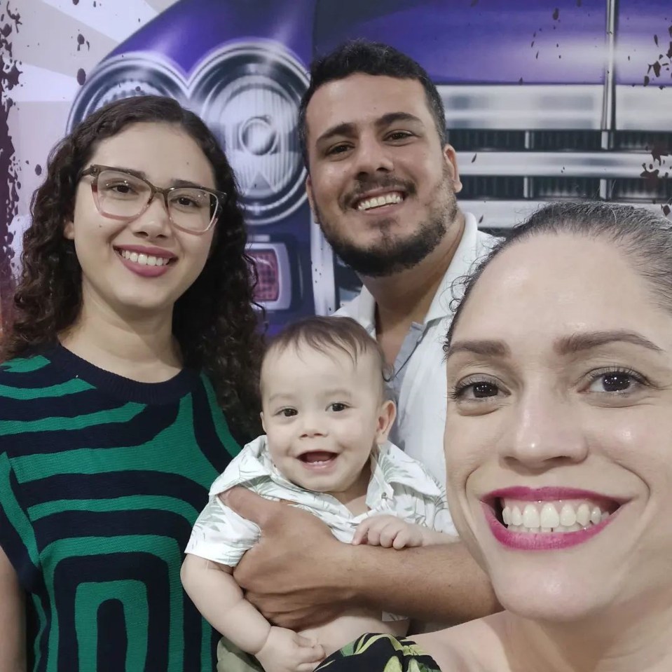 Thanks to his three parents, little Bernardo will have six grandparents