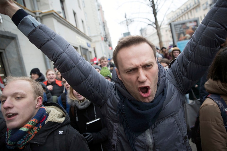 Navalny staged huge anti-Kremlin protests, frequently was imprisoned and claims to have survived multiple assassination attempts