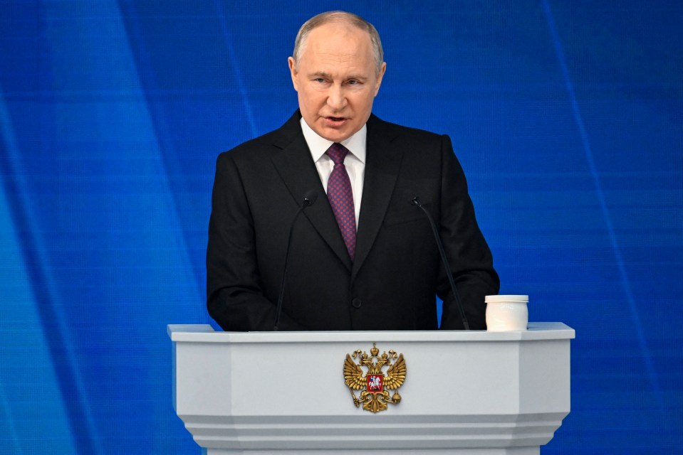 Putin delivering his state of the nation address