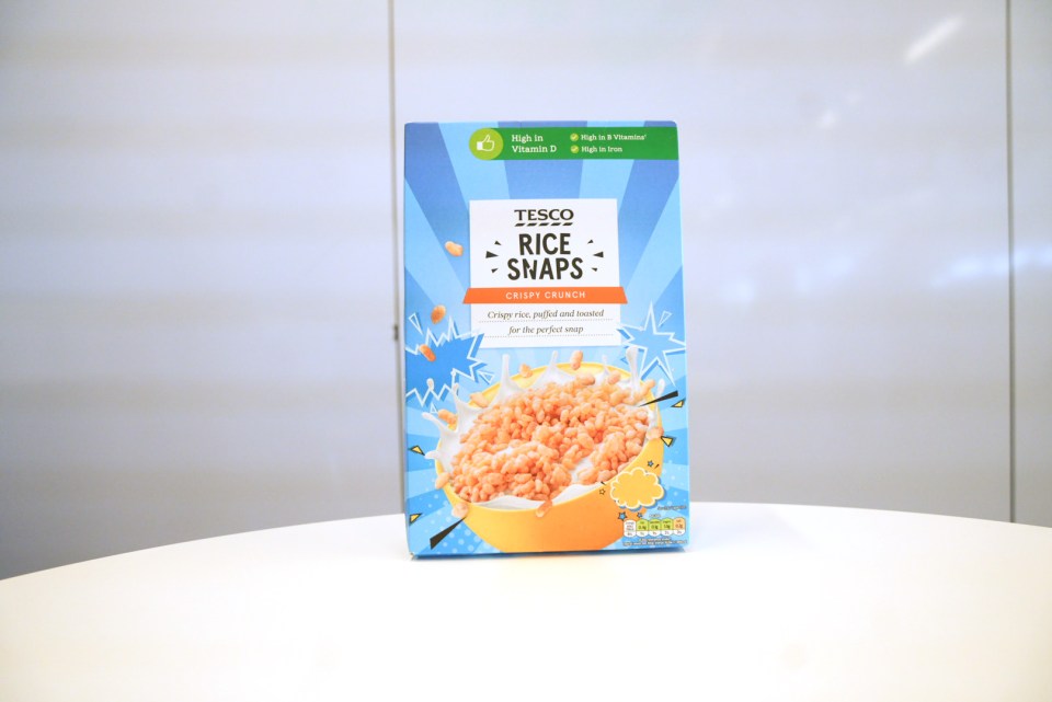 Tesco's rice snaps were one of the cheapest out of the eight, coming in at 85p