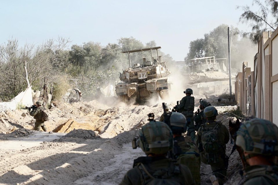 Israeli soldiers on the frontline in Gaza