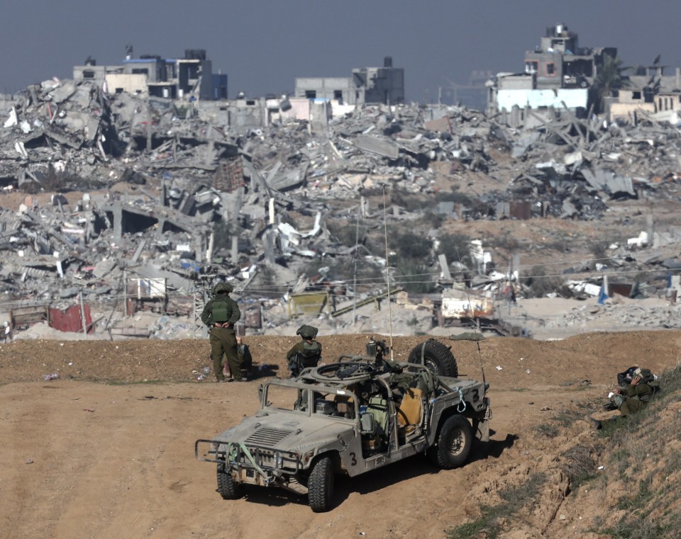 Israeli soldiers operate on the ground in the Gaza Strip as tensions intensify