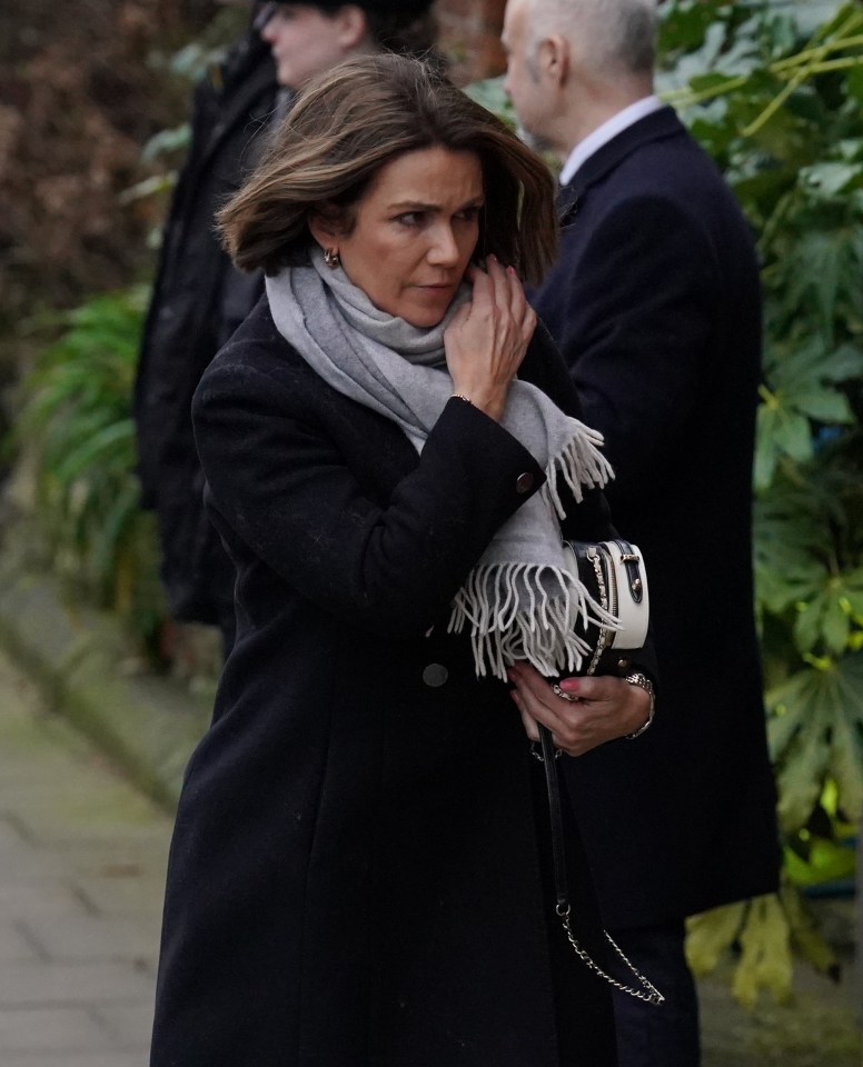 Susanna Reid attended the funeral and was one of the first to arrive