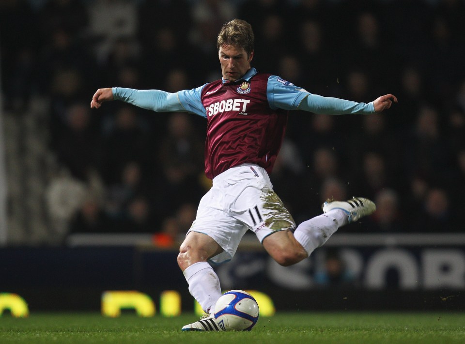 The midfielder was also a fan favourite at West Ham