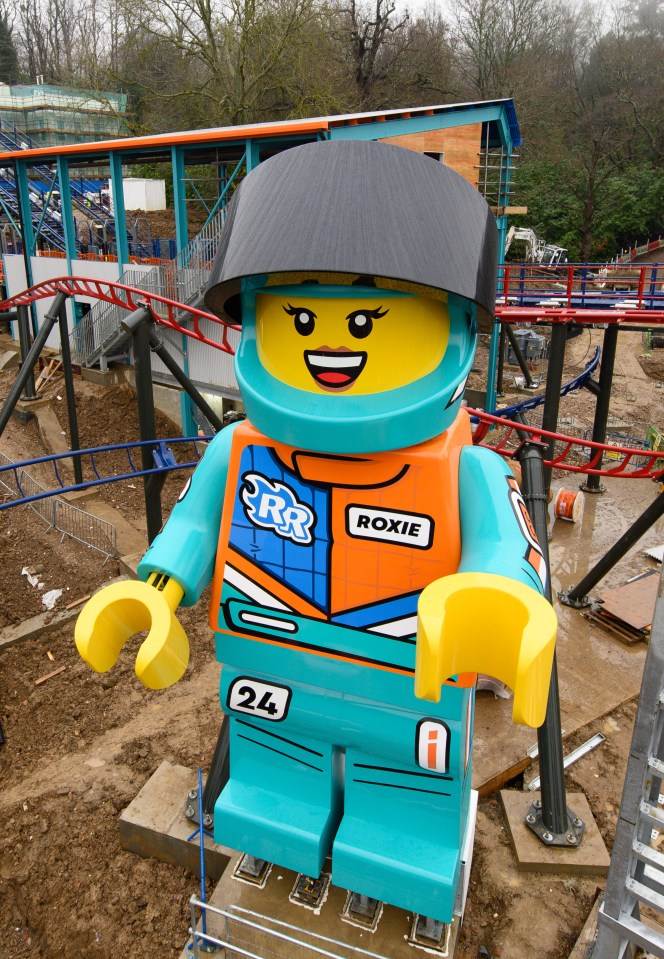 Roxie is the largest Lego Minifigure in the world – standing at 10m tall