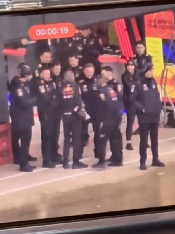 He was spotted at Silverstone with the Red Bull team on Tuesday