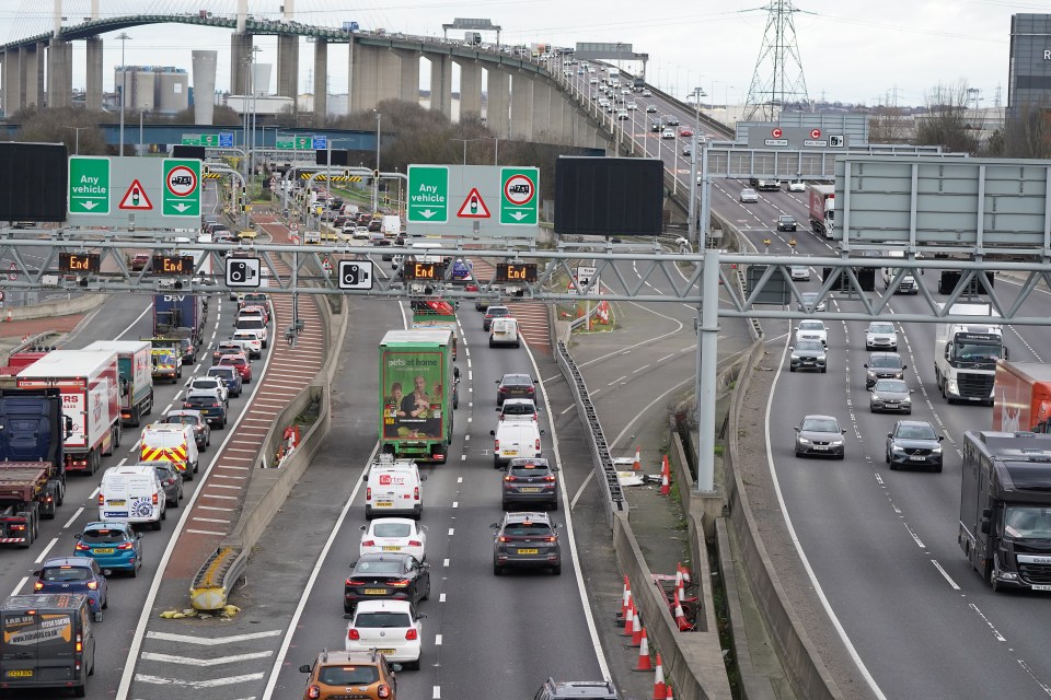 The M25 Dartford Crossing is closed this weekend