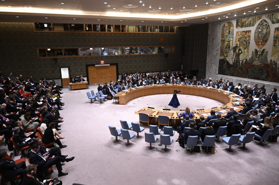 UN Security Council holds a meeting on Ukraine at UN Headquarters on February 23, 2024