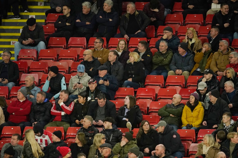 Sheffield United fans headed for the exits early