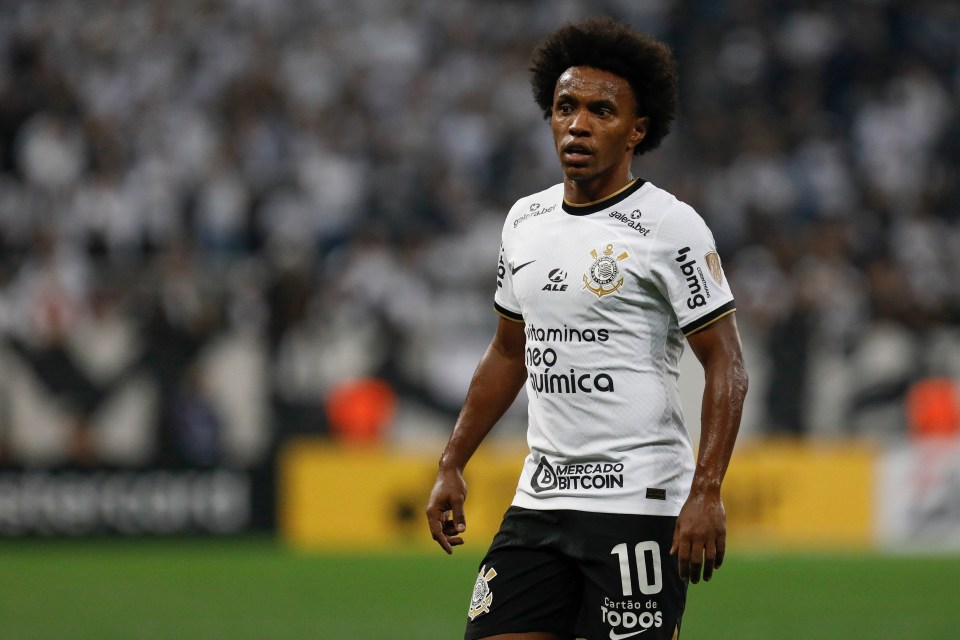 Willian joined Corinthians after terminating his Arsenal contract