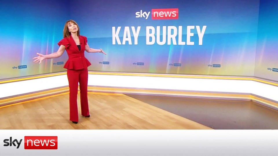 Sky News presenter Kay Burley has posted a throwback picture when the broadcaster hit the TV airwaves.