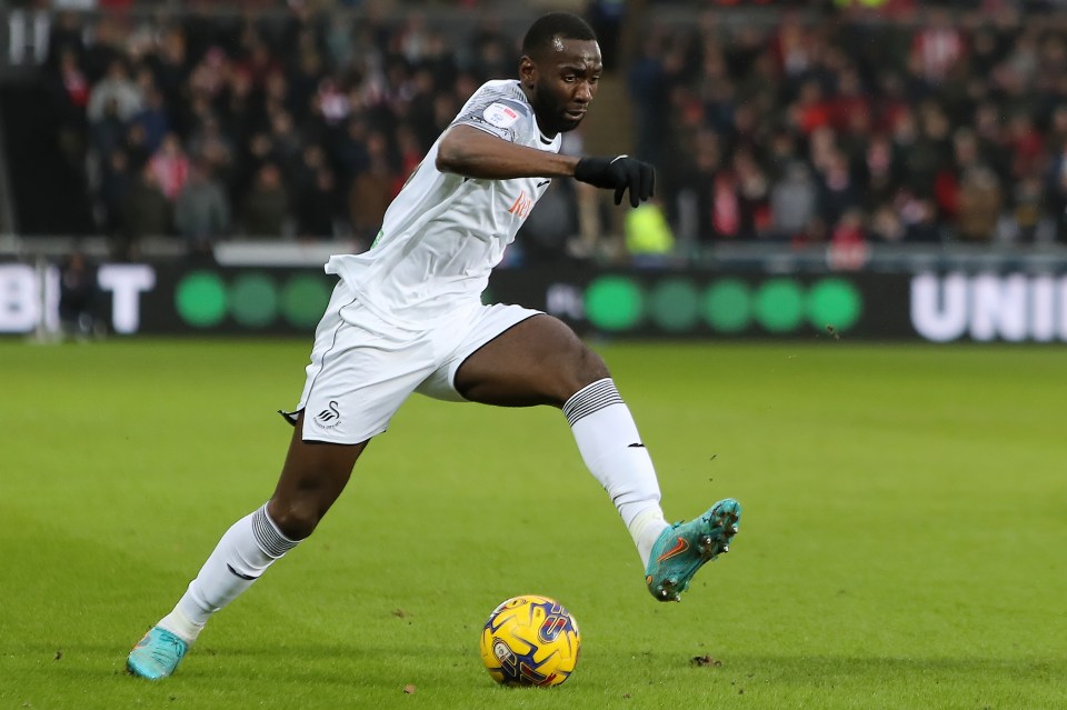 Yannick Bolasie had a brief spell at Swansea earlier this season