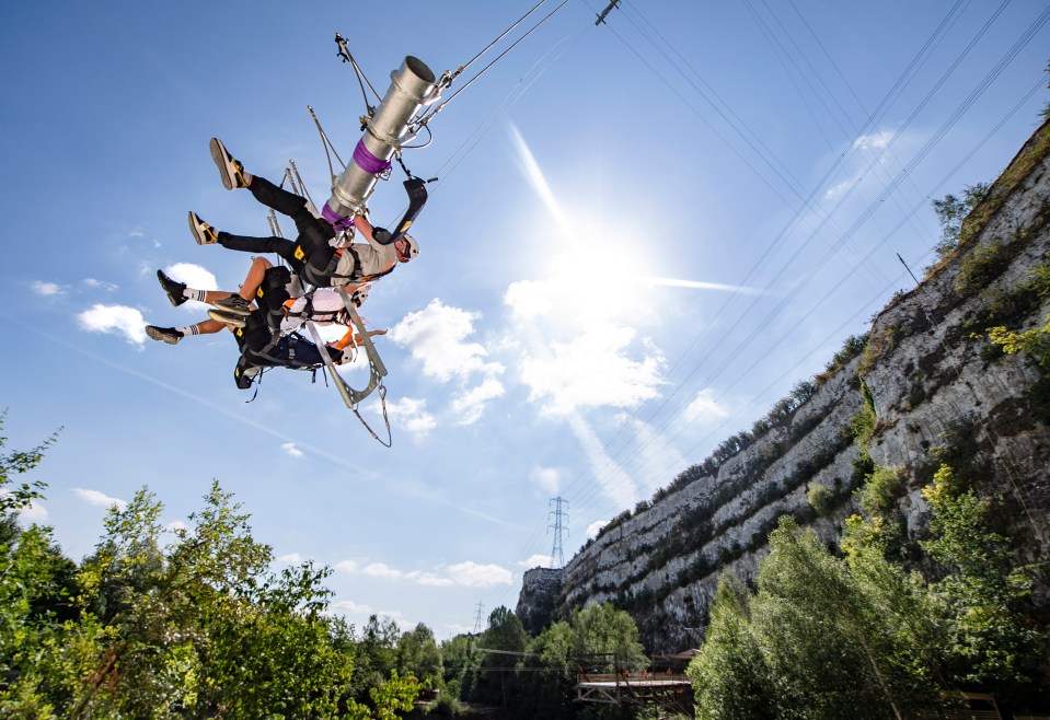 England’s longest zipwire and Europe’s highest swing just happen to be at Bluewater