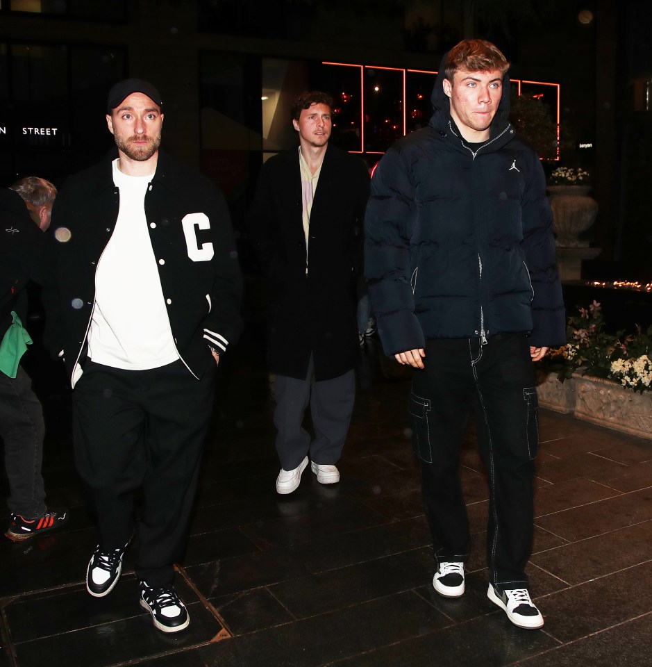 Rasmus Hojlund arrived with Christian Eriksen and Victor Lindelof