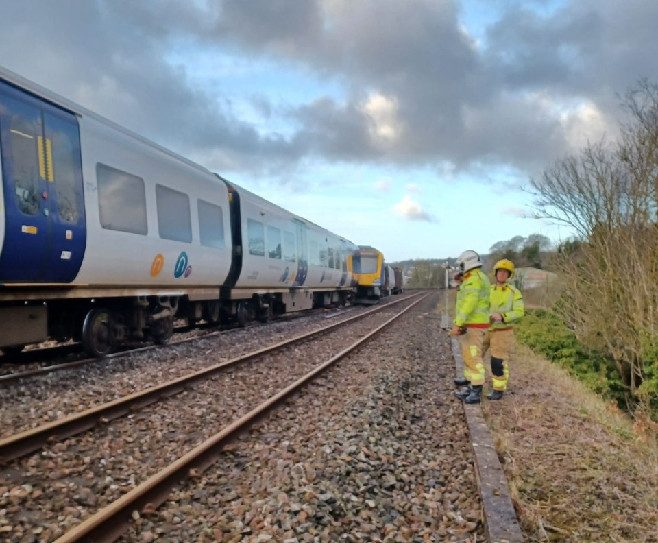 Travellers were rushed off carriages on a Northern railway train