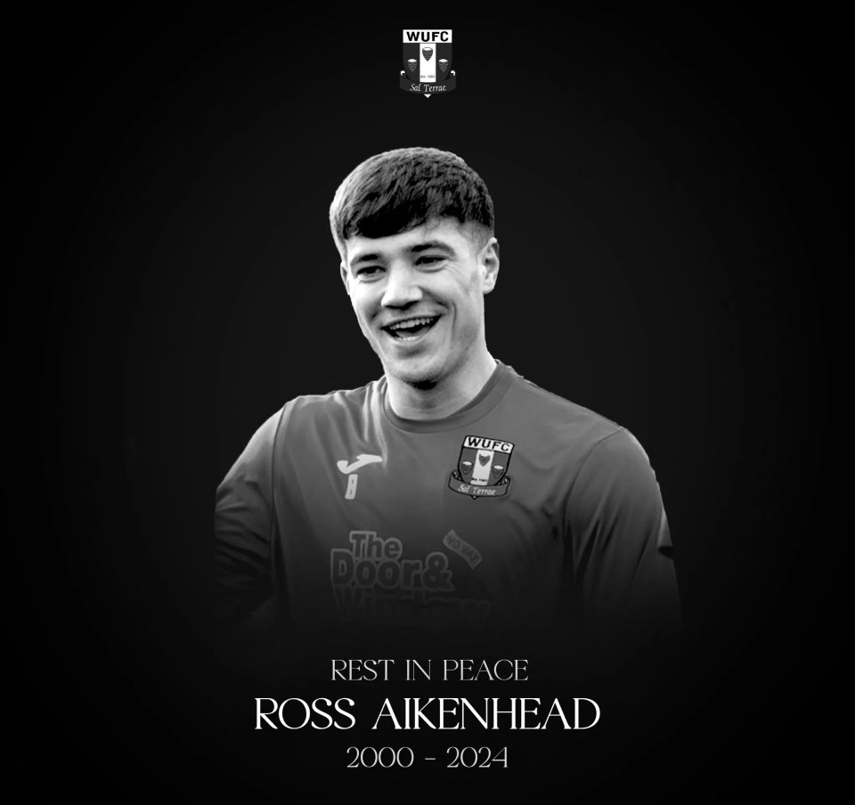 His club, Winsford United FC, said Ross will be ‘sorely missed’