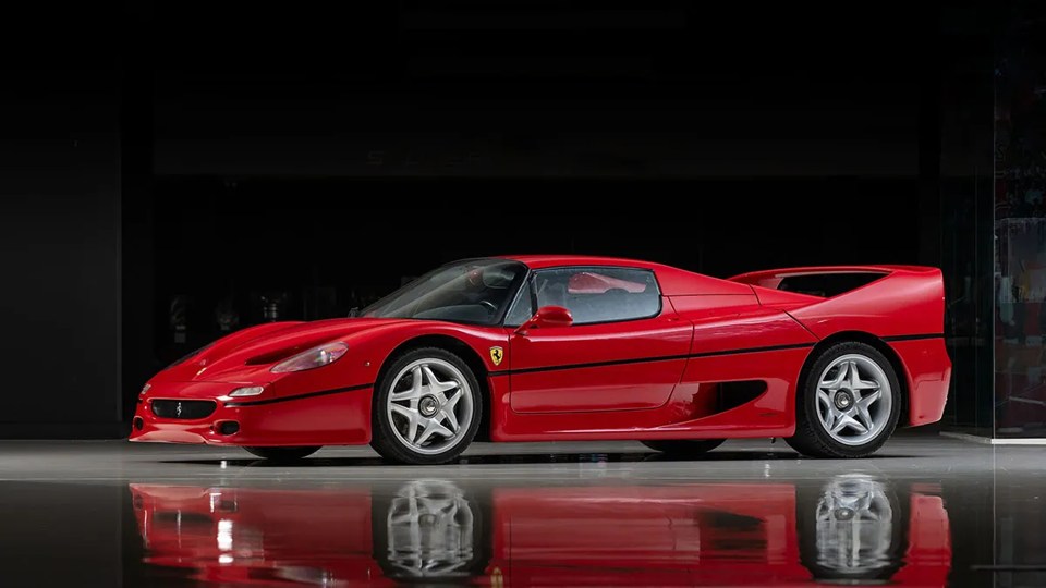 The Ferrari F50 will also be auctioned