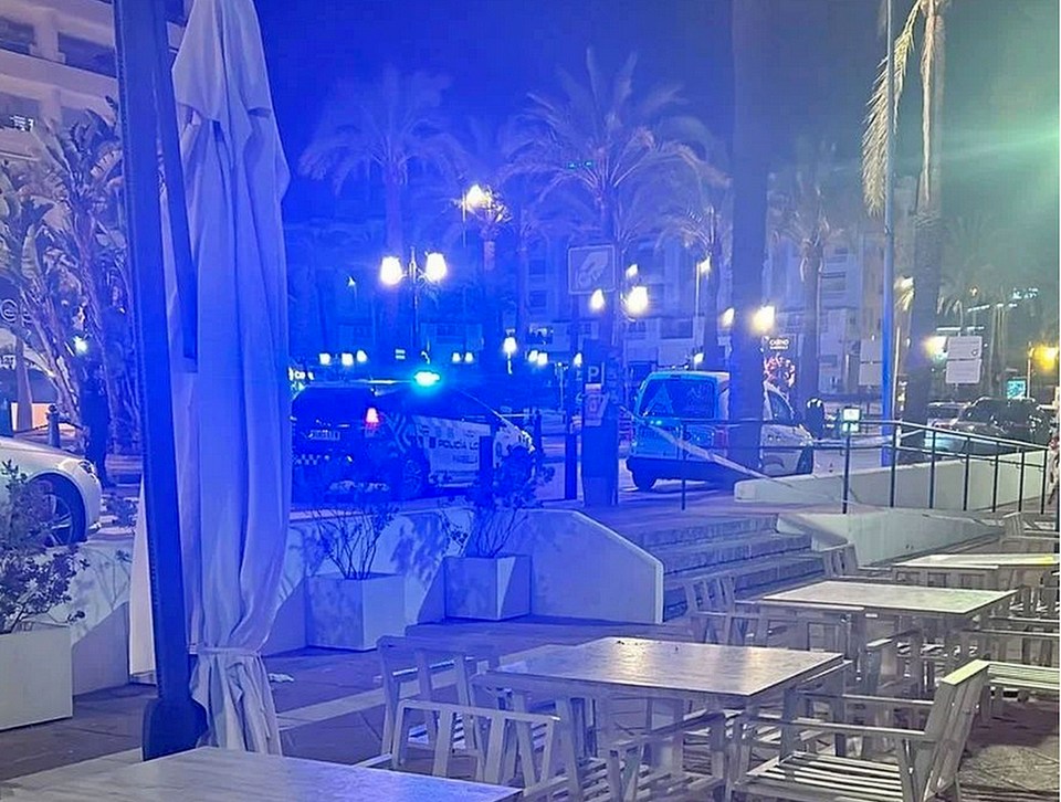 Gunmen have opened fire in a popular tourist spot in Marbella, Spain