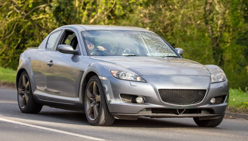 A 2003 Mazda RX 8 sports coupe is perfect for country roads