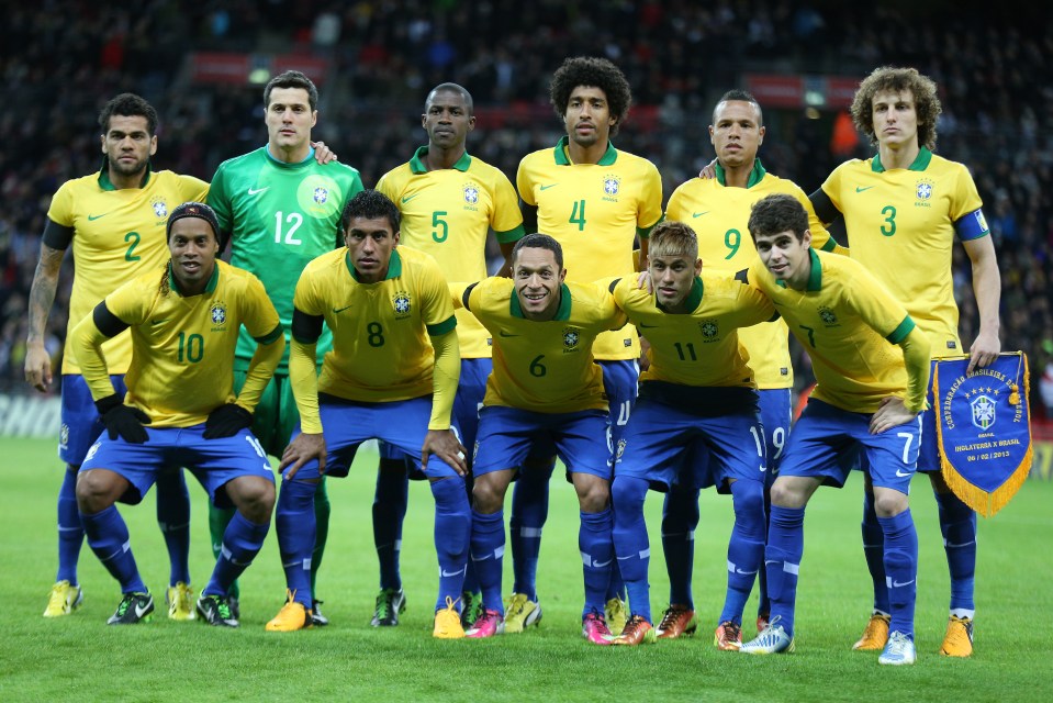 Brazil's line-up for the 2013 friendly at Wembley featured familiar faces and some forgotten names